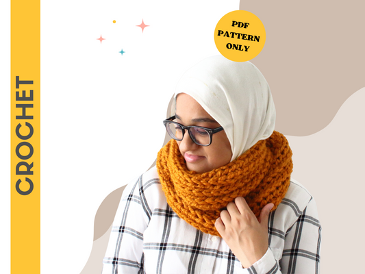 Claire Infinity Scarf - Crochet Pattern