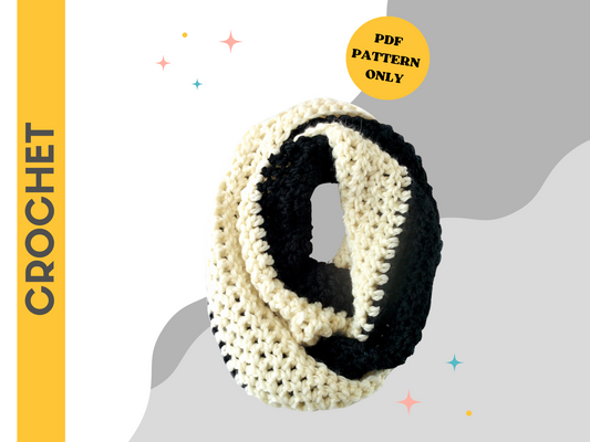 Cookies & Cream Scarf - Crochet Pattern