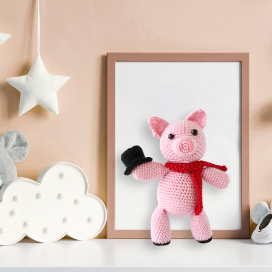 Peter the Piglet Plushie - Made to Order