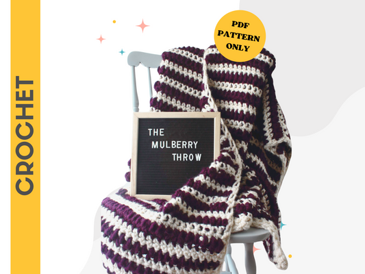 The Mulberry Throw - Crochet Pattern