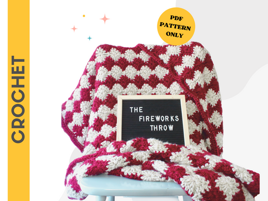 Fireworks Throw - Crochet Pattern