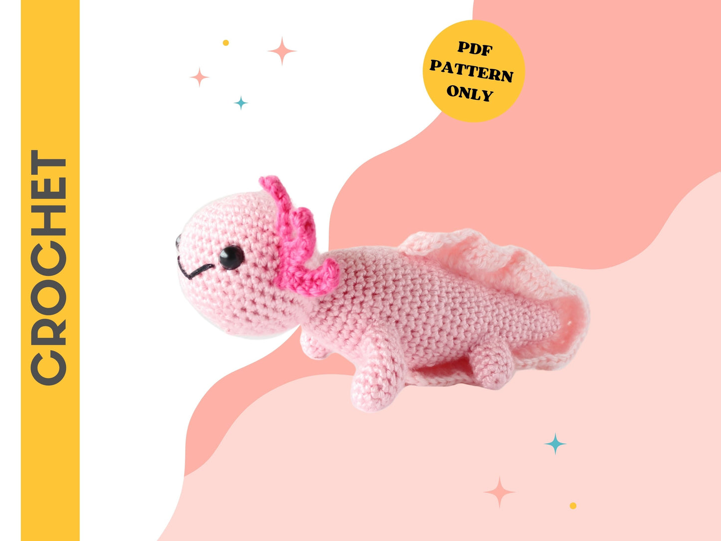 Axel the Axolotl Plushie - Crochet Pattern