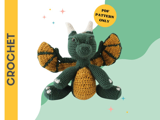 Firnen Dragon Plushie - Crochet Pattern