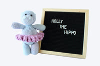 Holly the Hippo Plushie - Made to Order