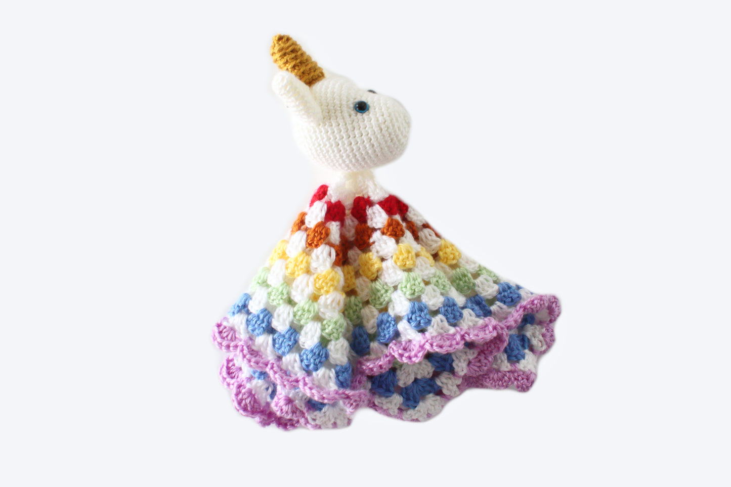 Aurora Unicorn Lovey - Crochet Pattern