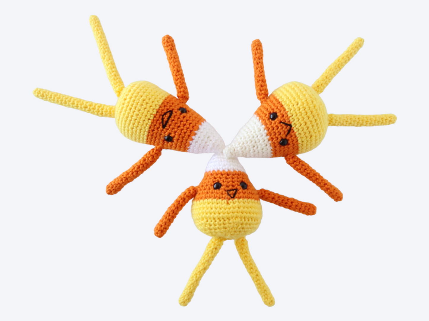 Candy Corn Kids Plushies - Crochet Pattern