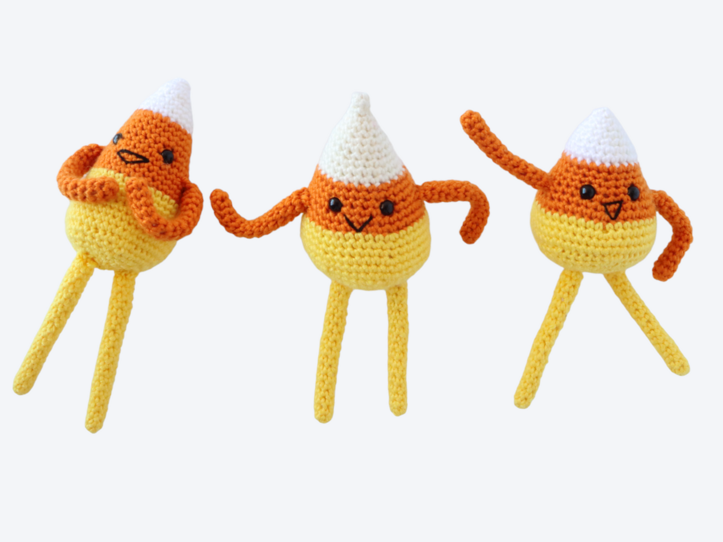 Candy Corn Kids Plushies - Crochet Pattern