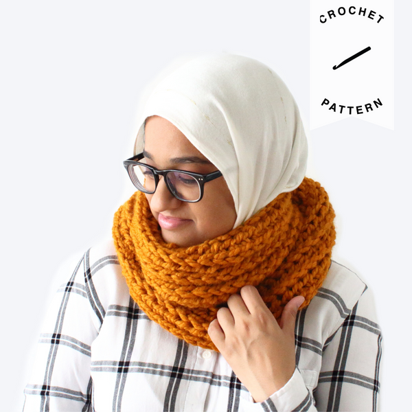 Claire Infinity Scarf - Crochet Pattern