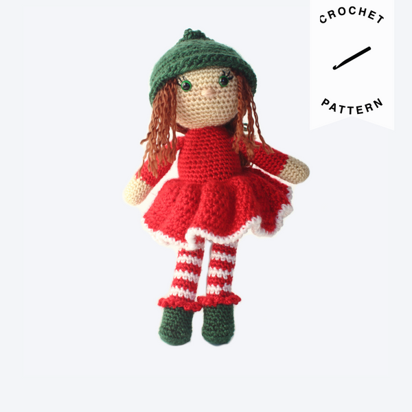 Ellie the Elf Plush - Crochet Pattern