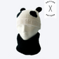 Kids Panda Beanie & Cowl Set - Knitting Pattern