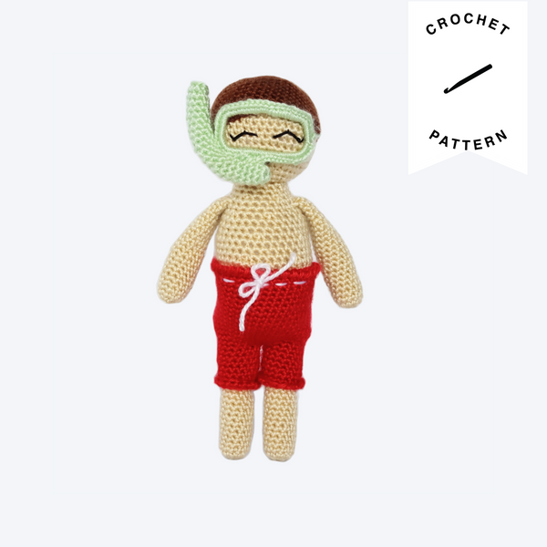 Danny the Diver Plushie - Crochet Pattern
