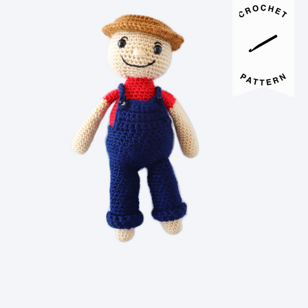 Freddy the Farmer Plushie - Crochet Pattern