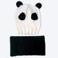 Kids Panda Beanie & Cowl Set - Knitting Pattern