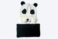 Kids Panda Beanie & Cowl Set - Knitting Pattern