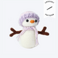 Lucy the Snowman Plushie - Crochet Pattern