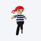 Percival the Pirate Plushie - Crochet Pattern
