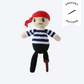 Percival the Pirate Plushie - Crochet Pattern