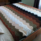 Mocha Ripple Crochet Throw - Crochet Pattern