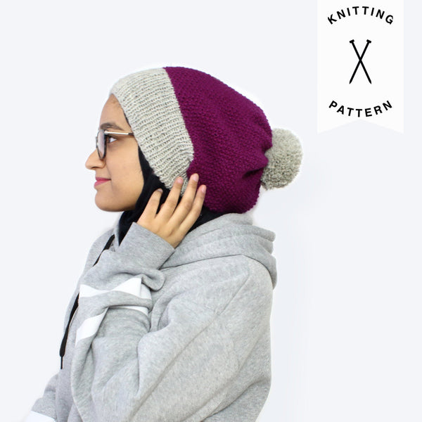 Saleha Slouchy Beanie - Knitting Pattern