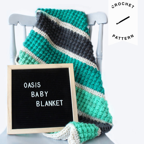 Oasis Baby Blanket - Crochet Pattern