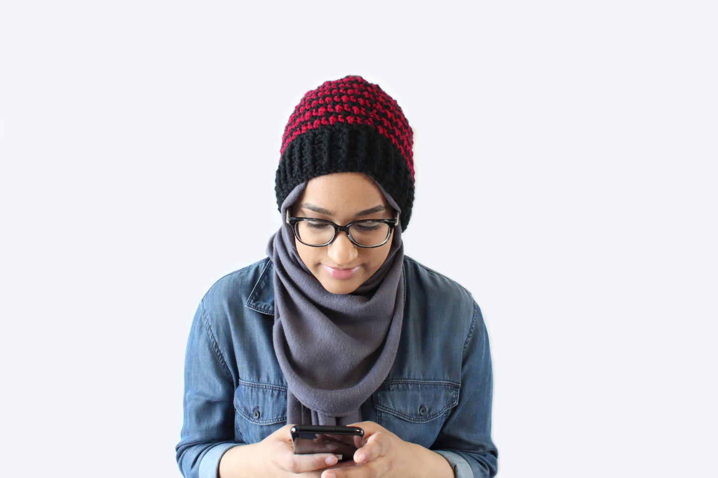 Houndstooth Beanie - Crochet Pattern