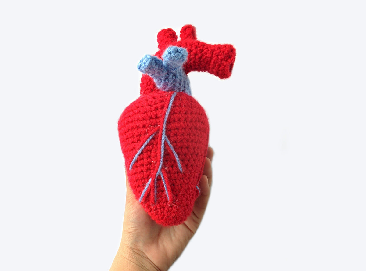 Realistic Heart - Crochet Pattern – The Blue Elephants