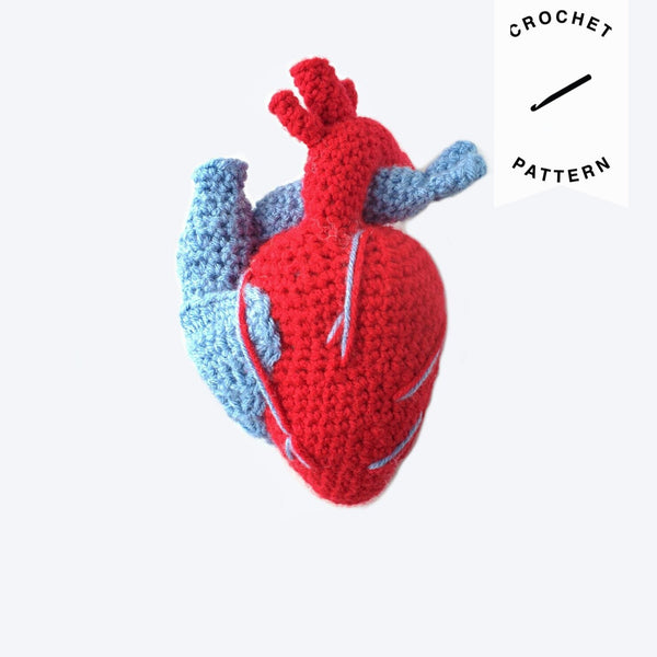Realistic Heart - Crochet Pattern
