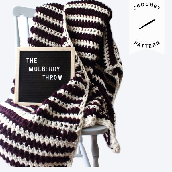 The Mulberry Throw - Crochet Pattern