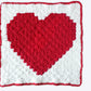 C2C Heart Baby Blanket - Crochet Pattern