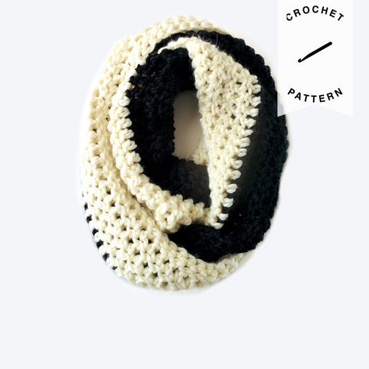 Cookies & Cream Scarf - Crochet Pattern